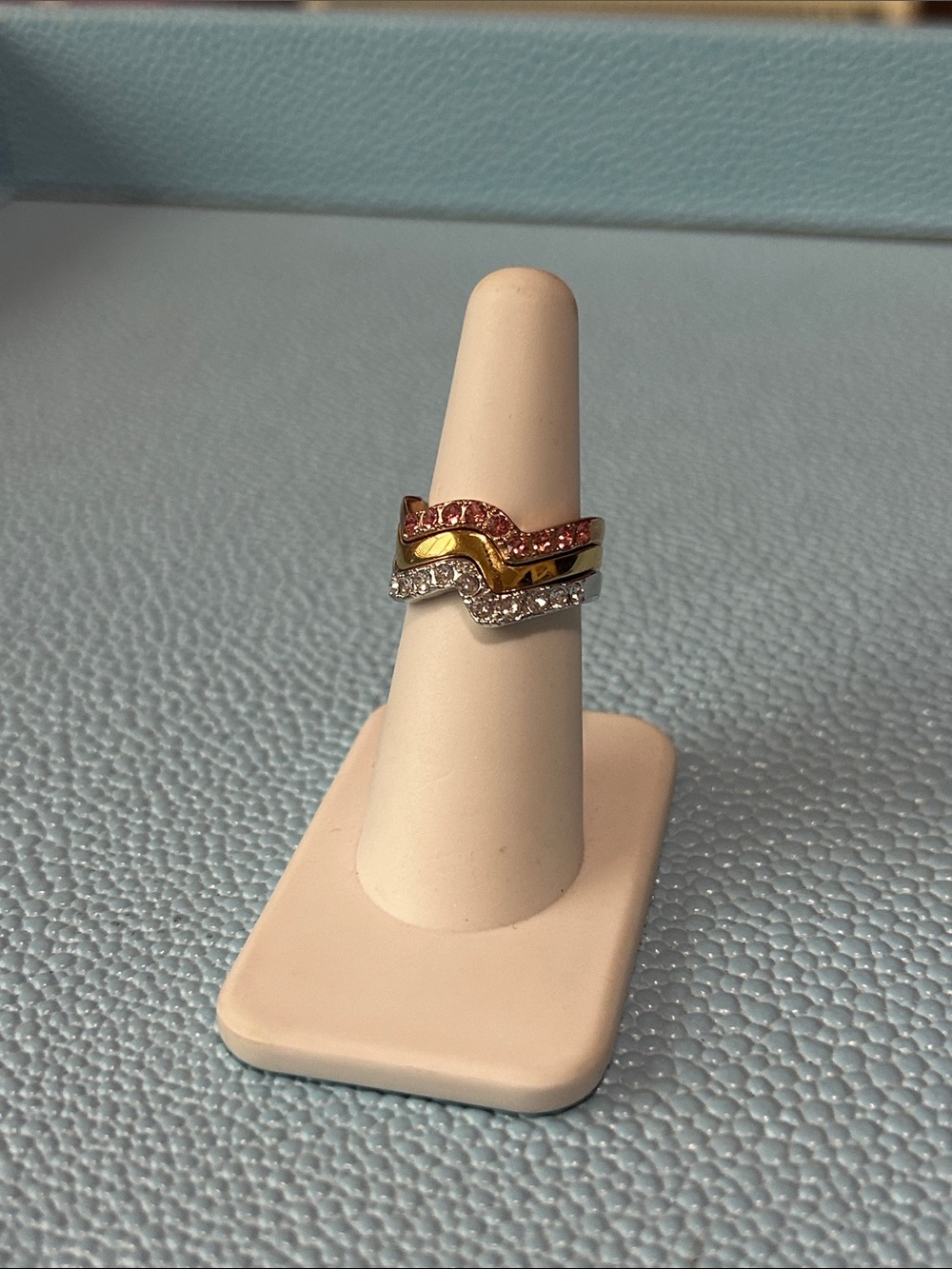 Touchstone Crystal by Swarovski Colorwave Ring size 6
